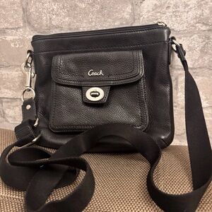 Coach Black Leather Crossbody Bag
